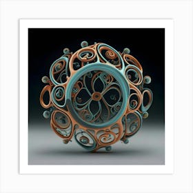 Fractal Sphere Art Print