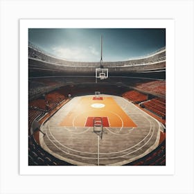 Basketball Court 4 Art Print