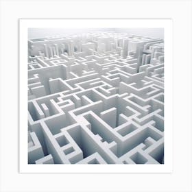 Maze Stock Videos & Royalty-Free Footage 2 Art Print