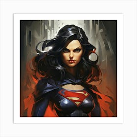 Super Shadows Heroine Art Print 1 Art Print