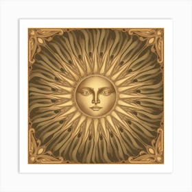 Sun In A Frame 1 Art Print