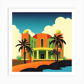 Santa Fe Hotel Art Print