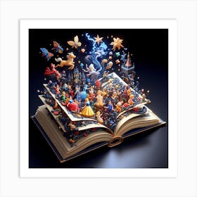stories in the books Art Print
