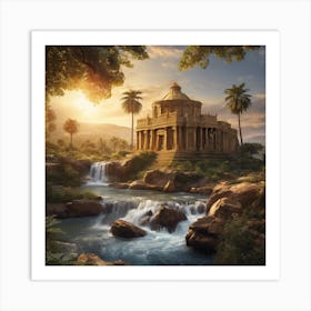 Egyptian Temple Art Print