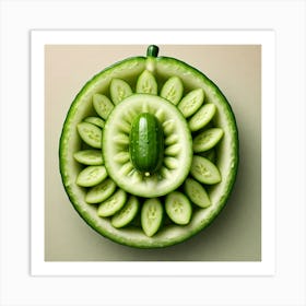 Sliced Cucumbers 2 Art Print