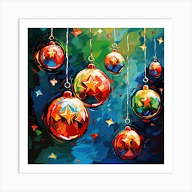 Christmas Ornaments 2 Art Print