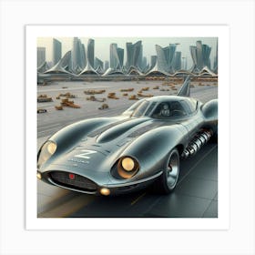 Futuristic Sports Car 4 Art Print