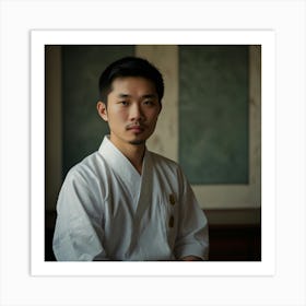 Portrait Of A Karate Student Art Print