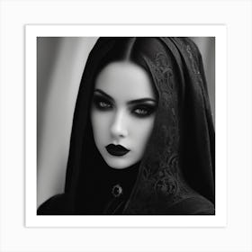 Gothic Beauty 1 Art Print