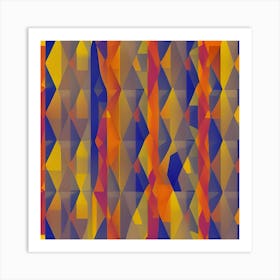 Abstract Triangles 1 Art Print
