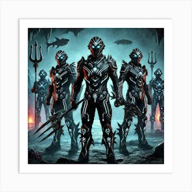 Abyssal Wardens 1 Art Print