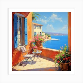 Mediterranean View Art Print