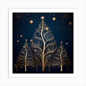 Elegant Christmas Design Series020 Art Print