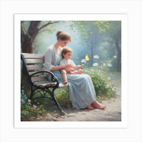 Mother And Child 3 Art Print