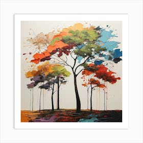 Trees In The Sky Art Print