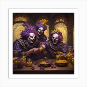 Clowns Art Print