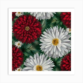 Chrysanthemums 2 Art Print