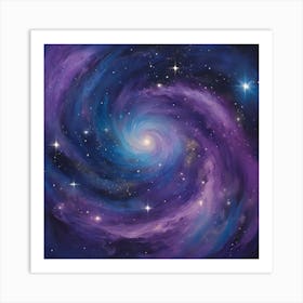 Galaxy Painting 1 Art Print