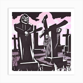 Graveyard Of The Dead 2 Art Print