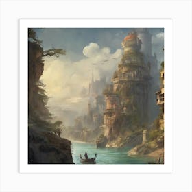 Fantasy City 93 Art Print