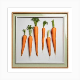 Carrots In A Frame 66 Art Print