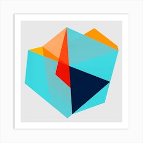 Geometric and colorful 1 Art Print