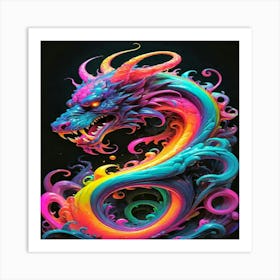 Dragon Painting Affiche