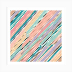 Abstract Stripes Art Print