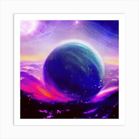 Space Painting Art Print