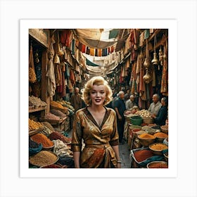 marlyn monroe in tangiers Art Print