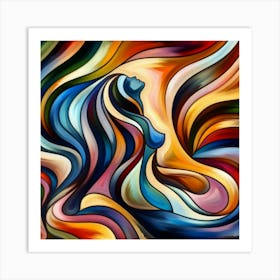 Abstract Of A Woman 1 Art Print