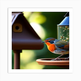 Bird Feeder Art Print