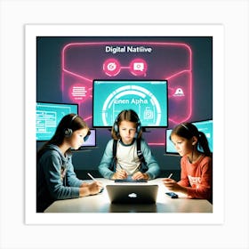 Digital Natives 5 Art Print