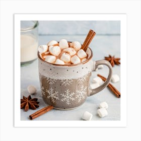 Hot Chocolate With Marshmallows 2 Art Print