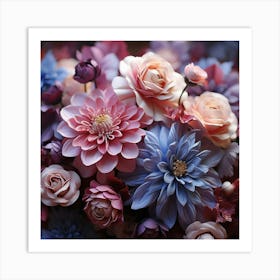 Bouquet Of Flowers Art Print