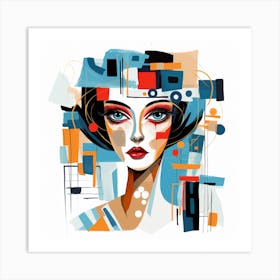 Abstract Woman 1 Art Print