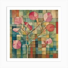 Blossoming, Paul Klee Botanical Abstract Art Print 3 Art Print