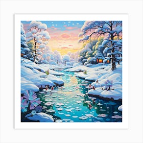 Winter Landscape 19 Art Print