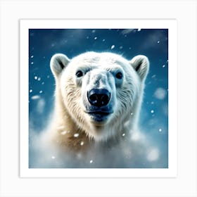 Polar Bear Portrait no.1 Art Print