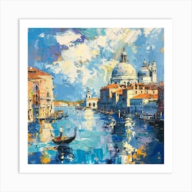 A Venice With Grand Canal Oil Painting Illustrat 1720474960 1 Art Print