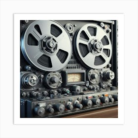 Reel To Reel Tape Recorder Art Print