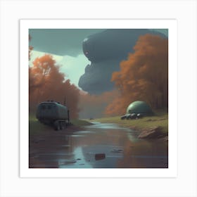 Alien Landscape 1 Art Print