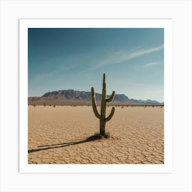 Cactus In The Desert Art Print