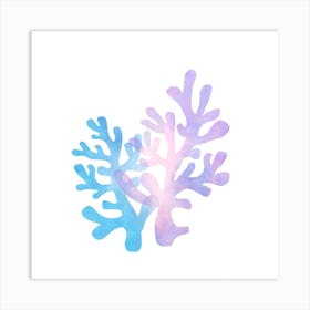 Watercolor Corals Art Print