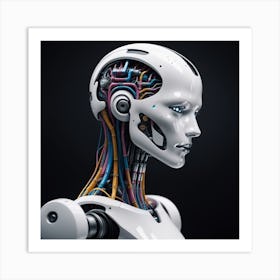 Robot Head 24 Art Print