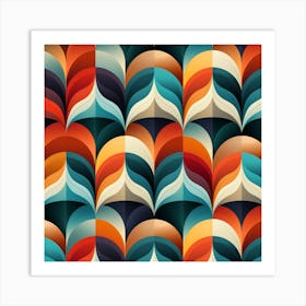 Abstract Seamless Pattern Art Print