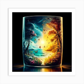 Glass Of Water 1 Art Print