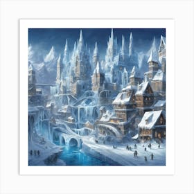 Ice City Art Print