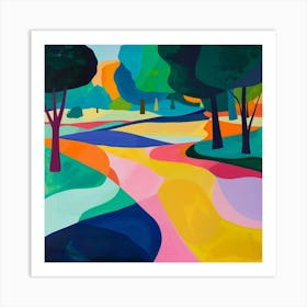 Abstract Park Collection Ibirapuera Park Sao Paulo 4 Art Print