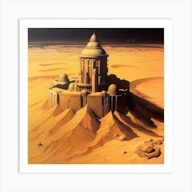 Dune Sand Desert Building 3 Art Print